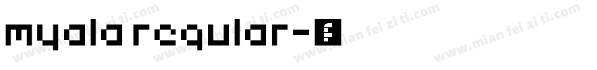 myala regular字体转换